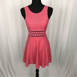FREE PEOPLE mini dress with cut out waist line